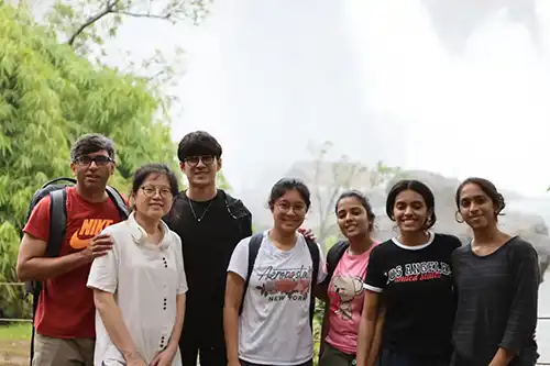 Family photo in India