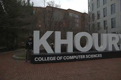 Northeastern Khoury Sign