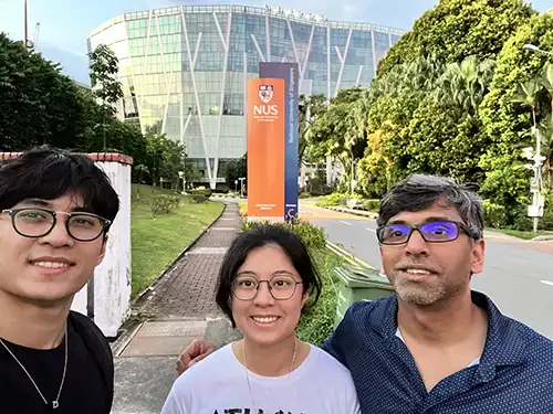 Photo in front of NUS