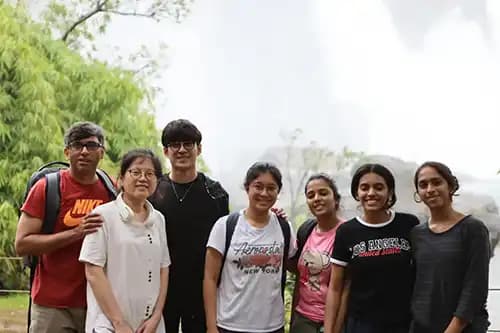 Family photo in India