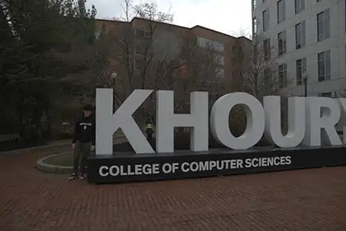 Northeastern Khoury Sign